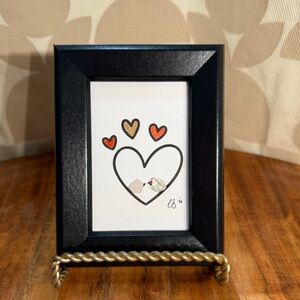 Love Birds - Sea Glass Art